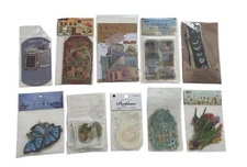 295 pc / 10 packs Ephemera Retro Vintage Junk Journal Scrapbook Stickers NEW