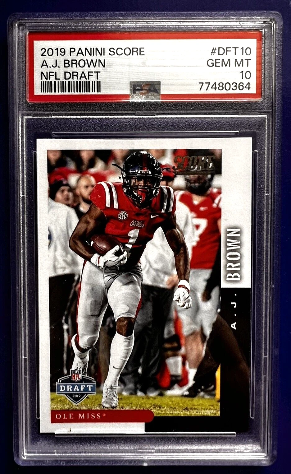 AJ Brown Panini Score NFL Draft #DFT10 Base
