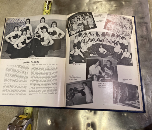 Original 1957 Jamestown New York High School yearbook RED AND GREEN - Foto 12 di 15
