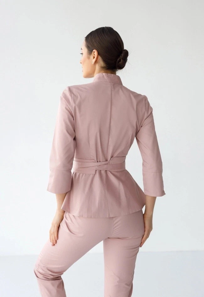 Juego de exfoliantes de algodón médico para mujer, color rosa claro, tallas S, M (algodón premium) Foto 4 de 4