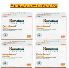 4 X Himalaya Party Smart Capsules 25 Cp each relieves aftereffects of ALCOHOL