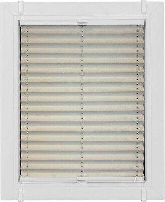Sunlines Klemmfix ohne Bohren Plissee verspannt Verdunkelung, Thermo-Plissee