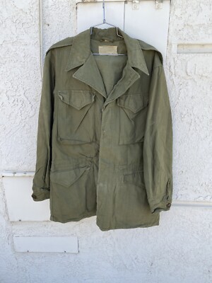 Vintage WORLD WAR II US Army Military M-1943 Field Jacket WWII | eBay