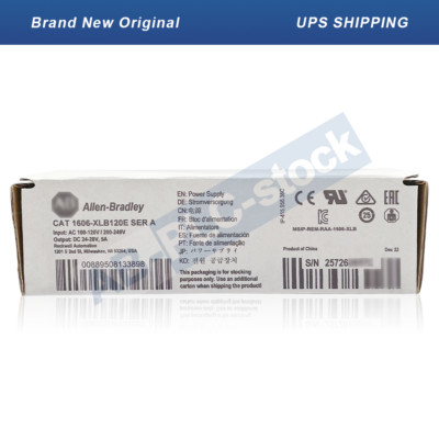 NEW Factory Sealed Allen-Bradley 1606-XLB120E Power Supply 1606XLB120E