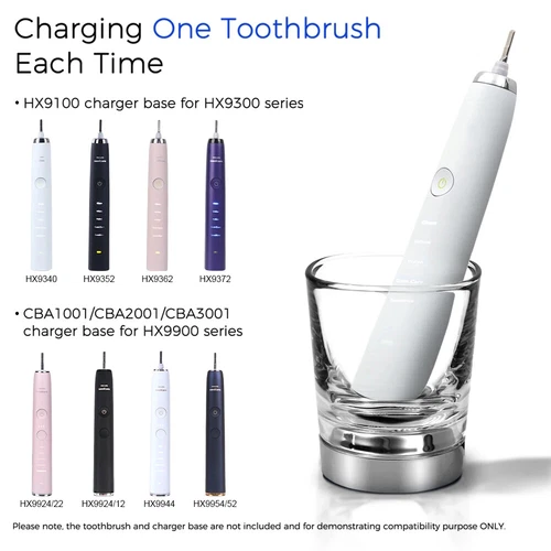 New Charger Glass Cup for Philips Sonicare Diamondclean Electric Toothbrush - Picture 7 of 8
