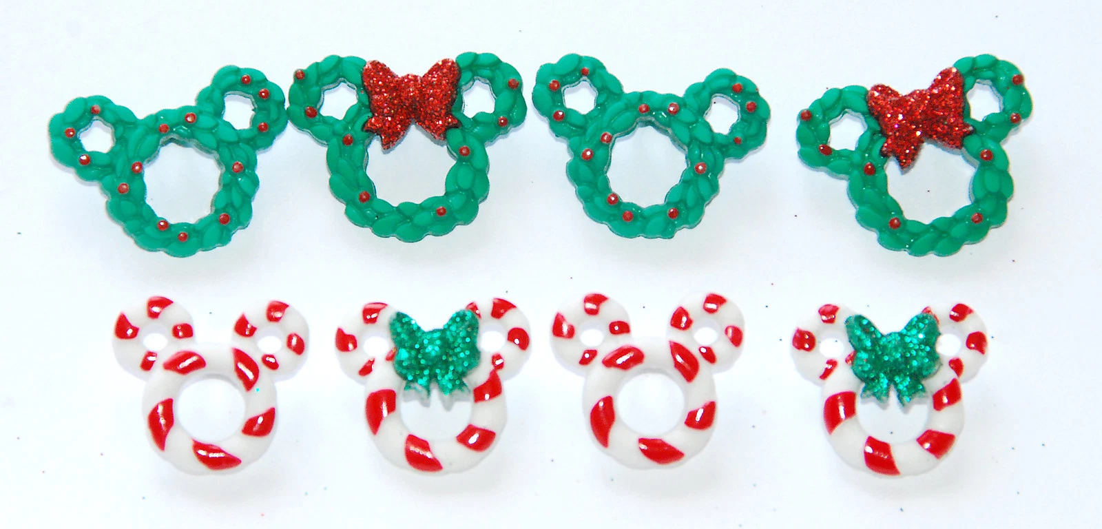 Mickey & Minnie Mouse Wreaths & Canes / Disney Collection ~ Dress It Up Buttons