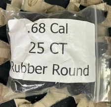 NEW T4E .68 Caliber Rubber Training Balls - 25 Rounds