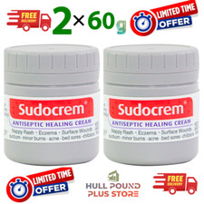 2x Sudocrem Antiseptic Healing Cream 60g Nappy Rash Wounds ECZEMA WOUNDS ACNE