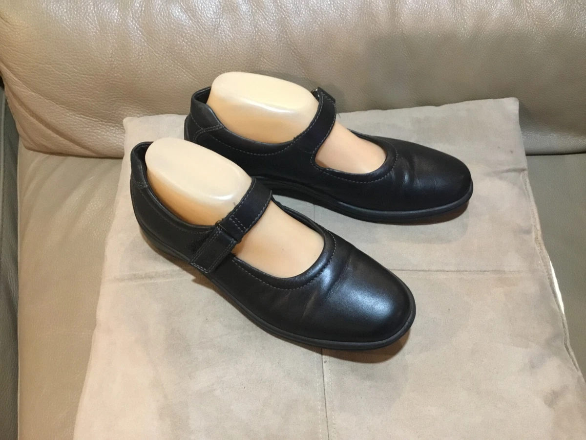 Ecco Women&#039;s Leather Mary Jane Size 40/9 M Hook Loop EUC eBay