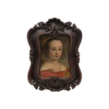 Small Vintage 2.5x3.5 Picture Frame, Mini Antique Ornate Photo Frame, Table T...