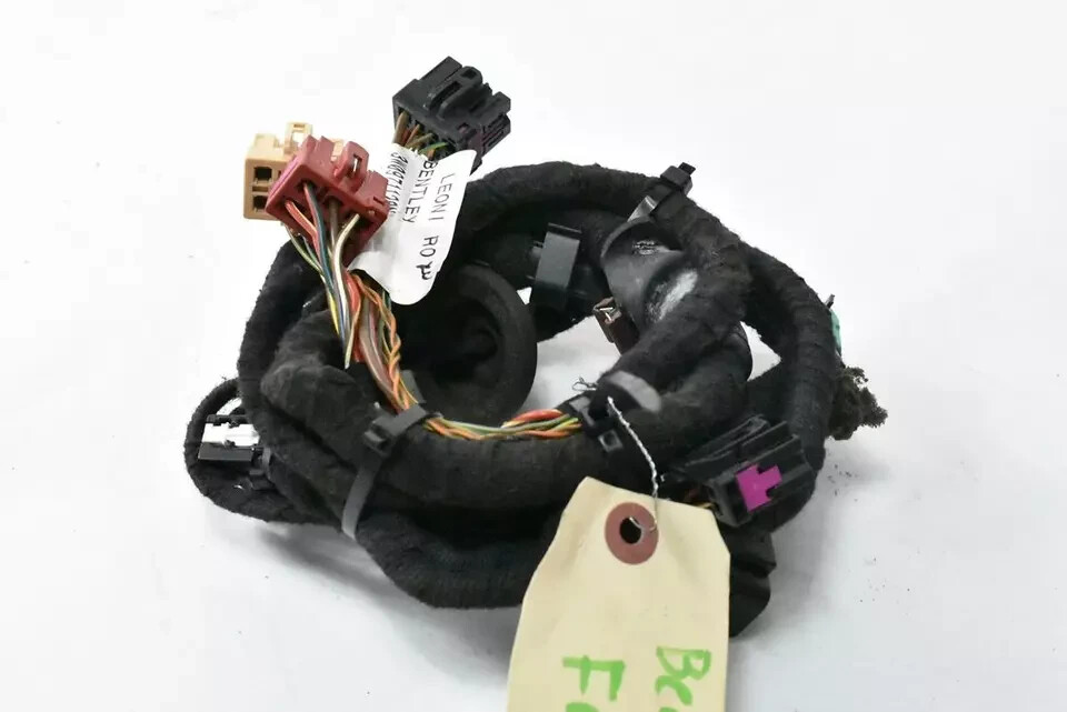 03-12 Bentley Continental GT GTC Front Left Driver Side Door Wire Harness OEM