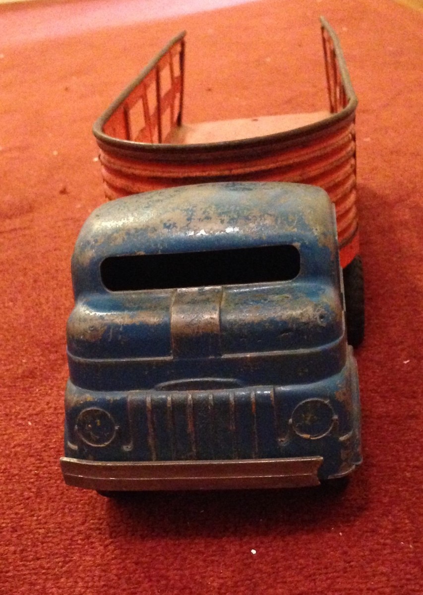 Vintage Structo Toys Overland Freight Lines Truck And Trailer C