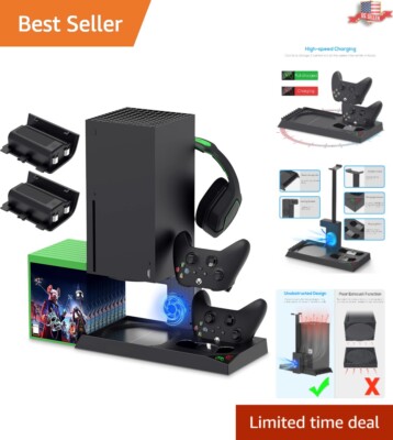 All-in-One Cooling & Charging System for Xbox Series X - Includes Headset Holder