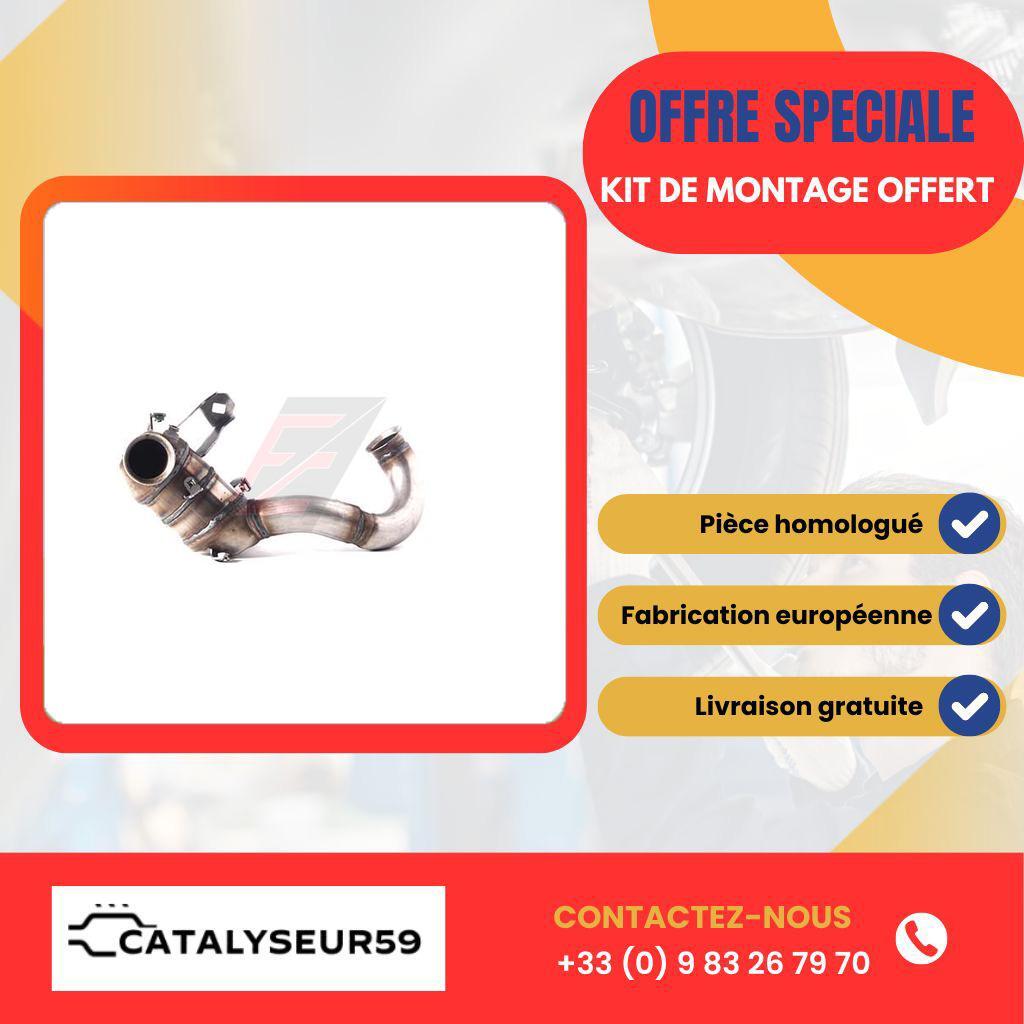 Catalyseur Peugeot Expert 2.0 HDi en acier inoxydable pour moteur 88 Kw