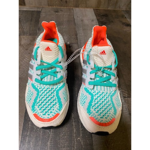 KID'S Adidas SIZE 4Y UltraBoost 5.0 DNA J White Mint Rush GZ3997 NEW - Picture 2 of 11