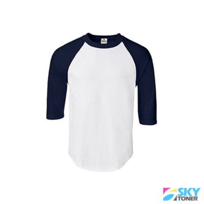 ILTEX T-Shirt Raglan Unisex Con Maniche 3/4 - Stile Baseball, Leggera In Cotone E Poliestere, 30+ Colori - 3