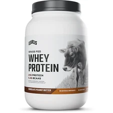 Grass Fed Whey Protein Powder, No Artificials, 24G of Protein, Chocolate Peanut
