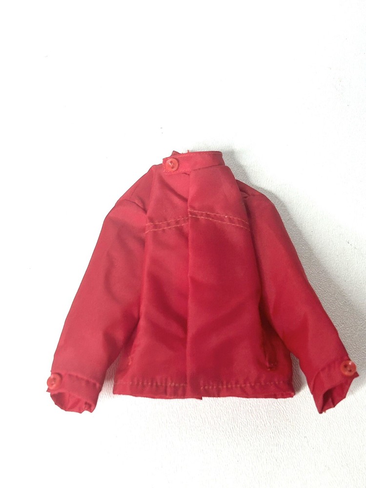Vintage 1965 MAN FROM U.N.C.L.E Doll Red Jacket Wind Breaker by AC Gilbert