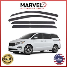 Out-Channel Window Visor Rain Guard Deflectors for Kia Sedona Carnival 2021-2025