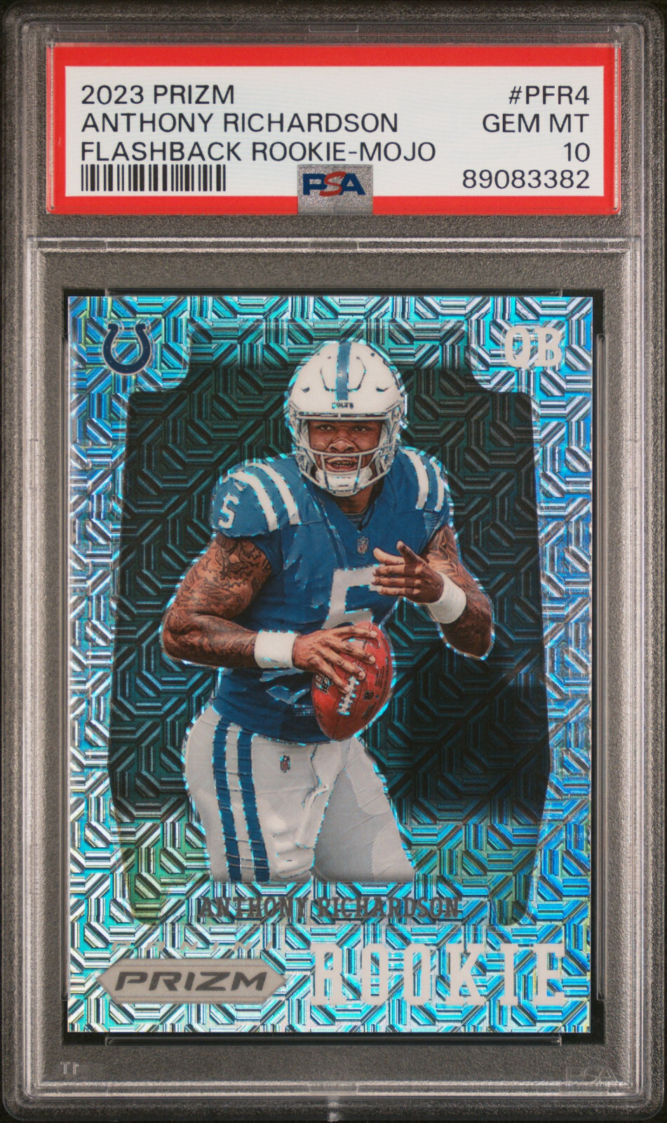 2023 Panini Prizm Flashback Rookie Mojo Prizm #PFR-4 Anthony Richardson /25 (RC)