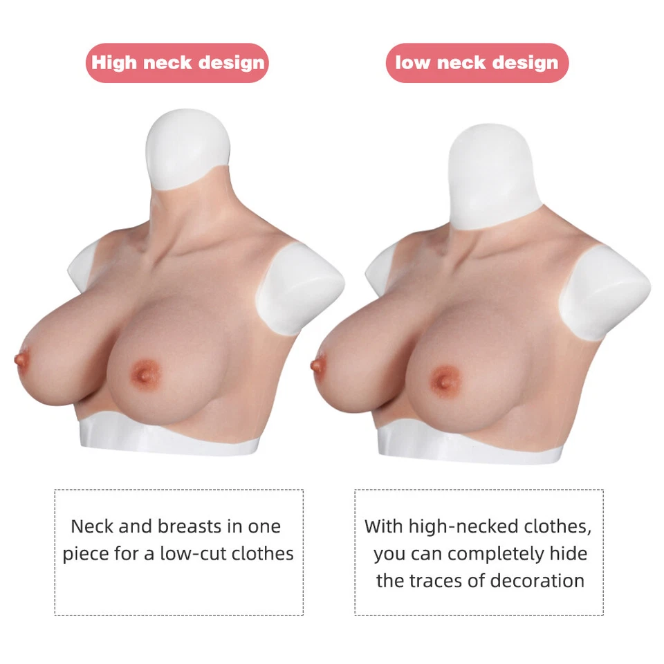 Crossdresser SilikonBrüste Brustprothesen B-H Cup Realistische gefälschte Brüste - Bild 3 von 4