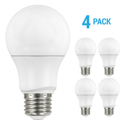 4 Pack Satco S11416 LED 120V 9.5W A19 Medium E26 Dimmable Frosted 40K Cool White