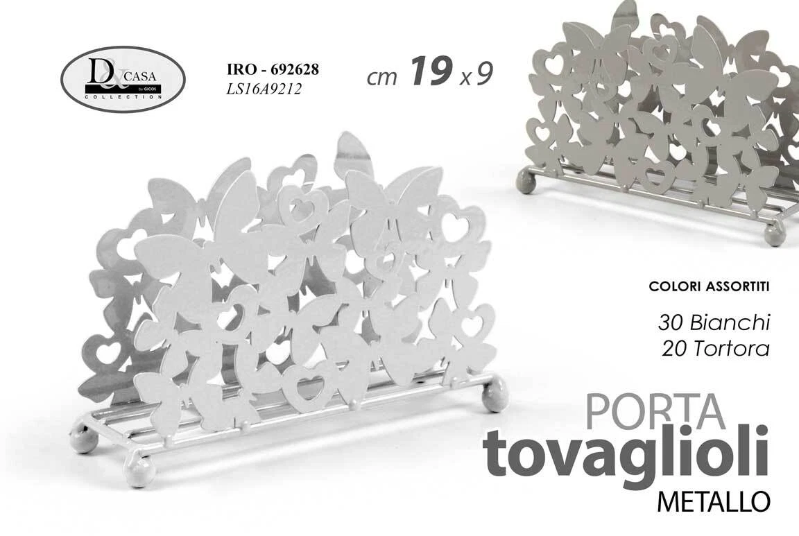 Decorelax Portatovaglioli In Metallo Vintage Per Tavolo Da