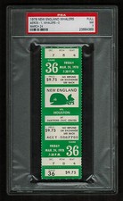 PSA 7 HOUSTON AEROS at NEW ENGLAND WHALERS 1978 WHA Hockey Ticket 36 GORDIE HOWE