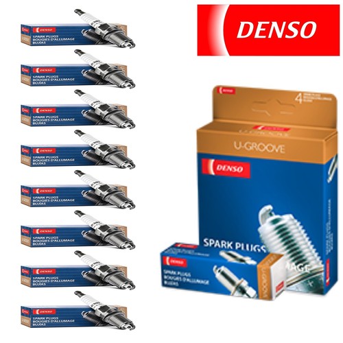 8 pcs Genuine Denso 3122 Spark Plugs Standard UGroove K20RU Tune Up