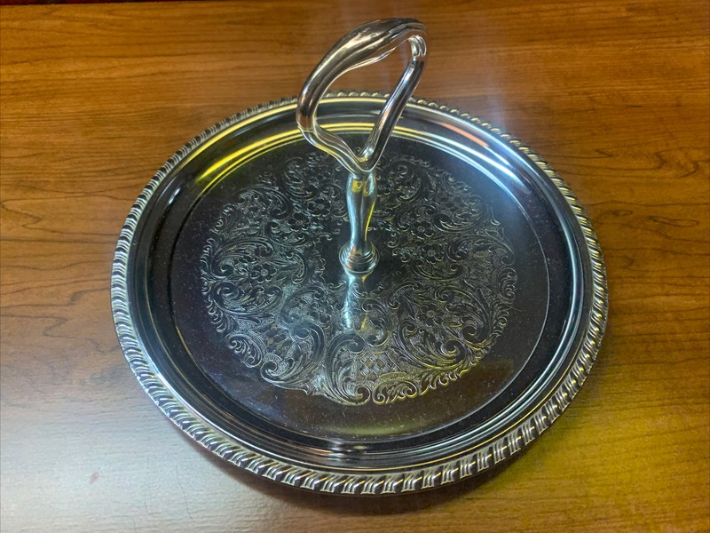 Vintage Shelton Ware Silverplate Serving Dish 10”