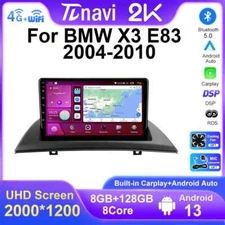 For BMW X3 E83 Android Auto Carplay Car Radio GPS Navi Multimedia Player Screen