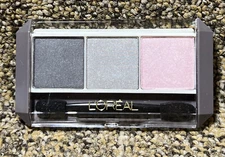 L'Oreal Couleur 8 Hours Eye Shadow Palette Gris ~Charcoal/Smoke/Pink Pale