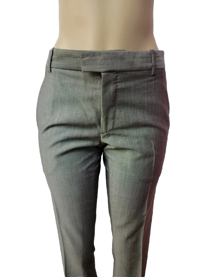 Pantalones de vestir de lana Alexander McQueen gris para mujer 4/cintura 30"#C4 Foto 2 de 4