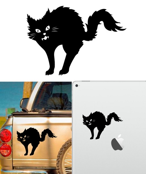 Chat V9 Autocollant En Vinyle