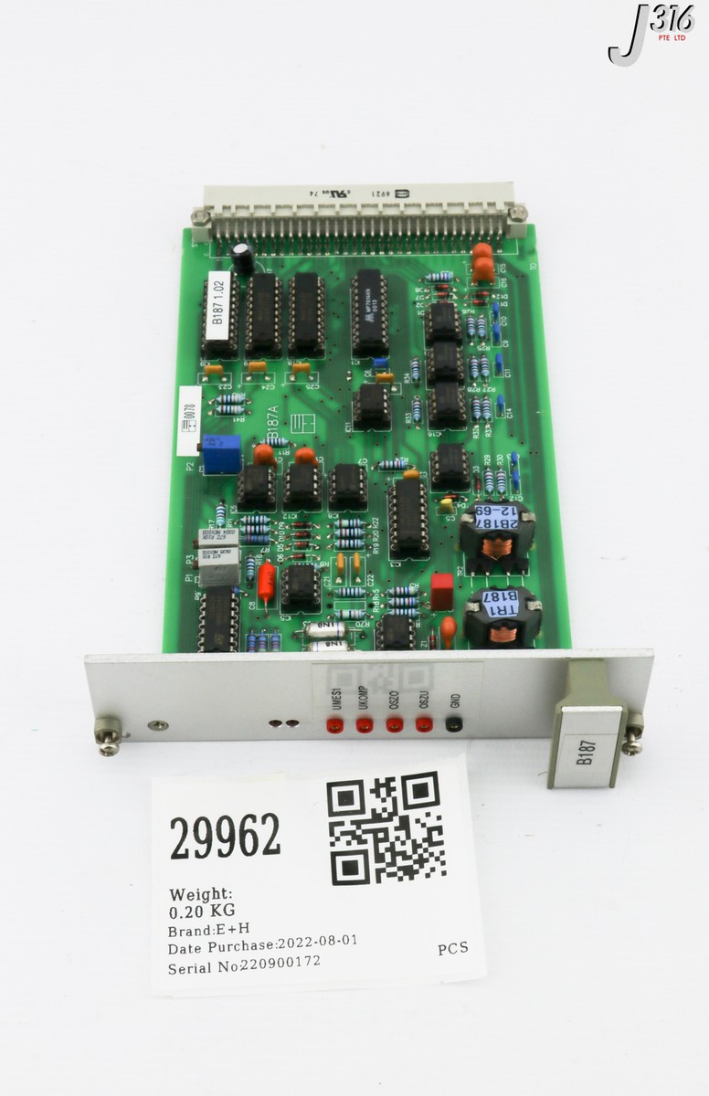 写真 29962 E+H PCB ASSY, 27092005 B187A | eBay