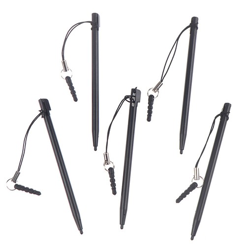 5Pcs Resistive Touch Screen Stylus Hard Tip Pen With Dust Plug Rope For POS _ou - Afbeelding 2 van 12