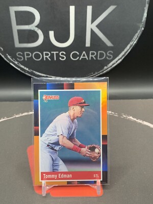 2022 Donruss Orange Foil Retro 1988 Tommy Edman St. Louis Cardinals ...