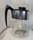 Vintage PYREX Retro 6 Cup Coffee Pot, Carafe, Glass, MCM
