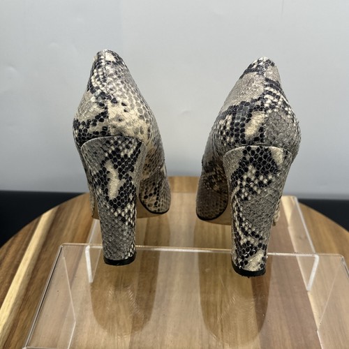 Pumps Größe 5 Damen Dune London Leder kegelförmiger Absatz mandelförmige Zehenpartie Slipper - Bild 9 von 19