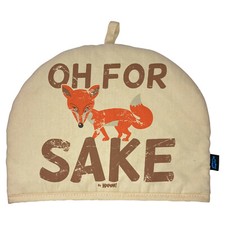 For Fox Sake Tea Cosy.  Kitchen Teapot Cover Novelty Funky Gift for Him or Her