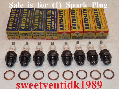( 1 )   NOS  Autolite B -7 Spark Plug....2 Ring Design.....Circa 1940 - 1950 s