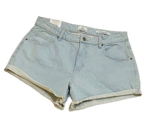 Cotton On Mid Rise Denim Shorts Sz 12 