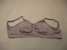 Unbranded Size XL Women Mauve Lined Wireless Back Close Nursing Bralette Bra 99Q