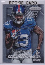 ODELL BECKHAM JR. Prizm RC New York Giants Football 2014 ROOKIE CARD