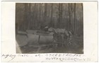 West Wardsboro, VT RPPC 1908 - Sugaring on Streeter Farm Photo Postcard