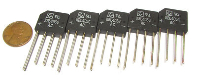 5 pcs - KBL405G 600V, 4A Bridge Rectifiers, Single Phase Glass Passivated RS405L