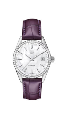TAG Heuer Carrera Diamond MOP Dial 36mm Stainless Steel Watch WBK1316.FC8261
