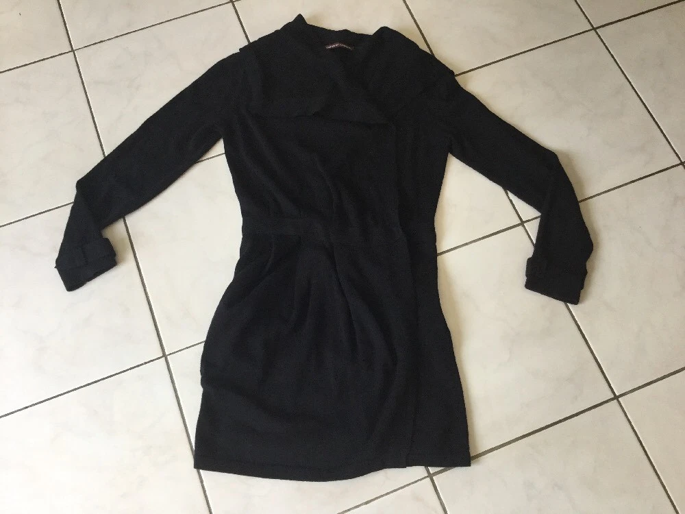Gilet long veste COMPTOIR DES COTONNIERS taille S noir bon tat eBay