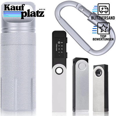 Ledger Nano X Nano S Nano S Plus Schutzschale Silber Stoßfest Wasserdicht