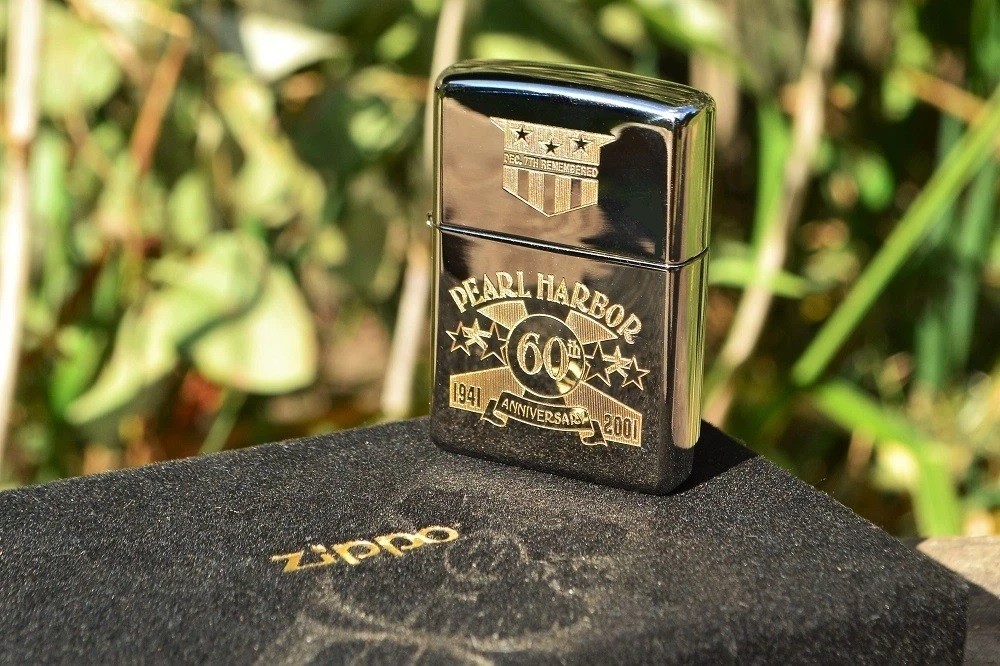 60th Anniversary Pearl Harbor Silver Plated Zippo Lighter